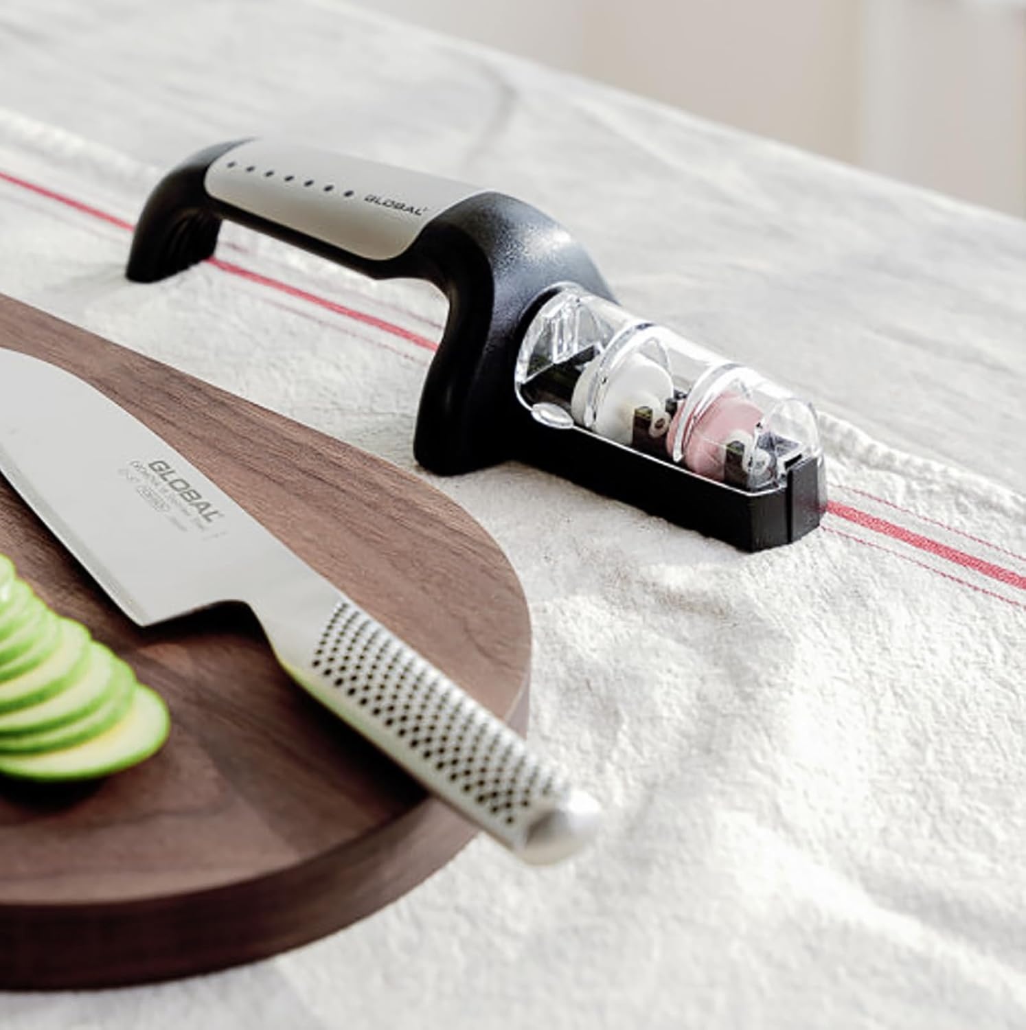 image:imageGlobal 2Stage Handheld Knife Sharpener Stainless Steel