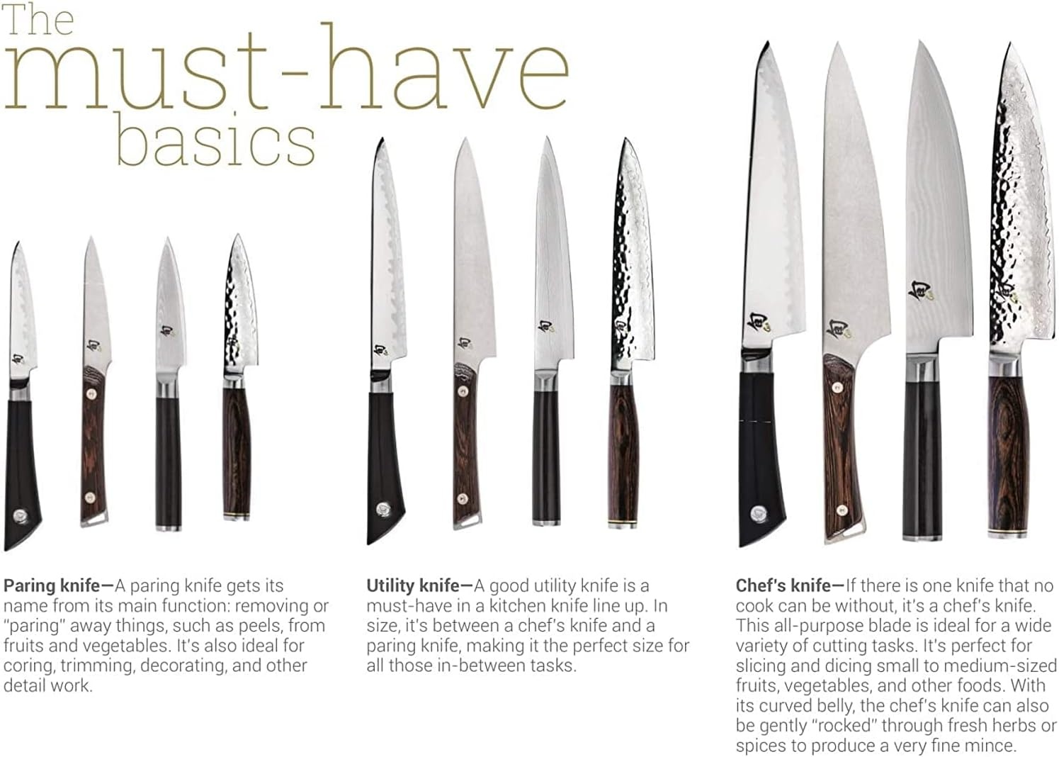 image:imageShun Premier Blonde 5 Piece Starter Block Set Includes 8 Chefs 4 Paring 65 Utility Knives Honing Steel amp Bamboo Knife Block Handcrafted Japanese Knife Set Pakkawood HandlesBrown