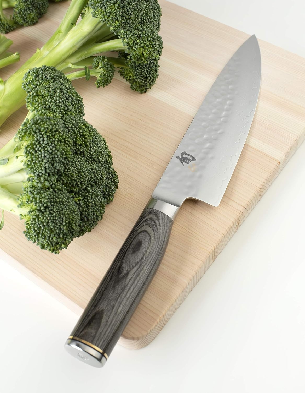 image:imageShun Premier Blonde 8 Chefs Knife Handcrafted Japanese Kitchen Knife for Professional and Home Chefs VGMAX Core with Damascus Stainless Steel Cladding Pakkawood HandleGray