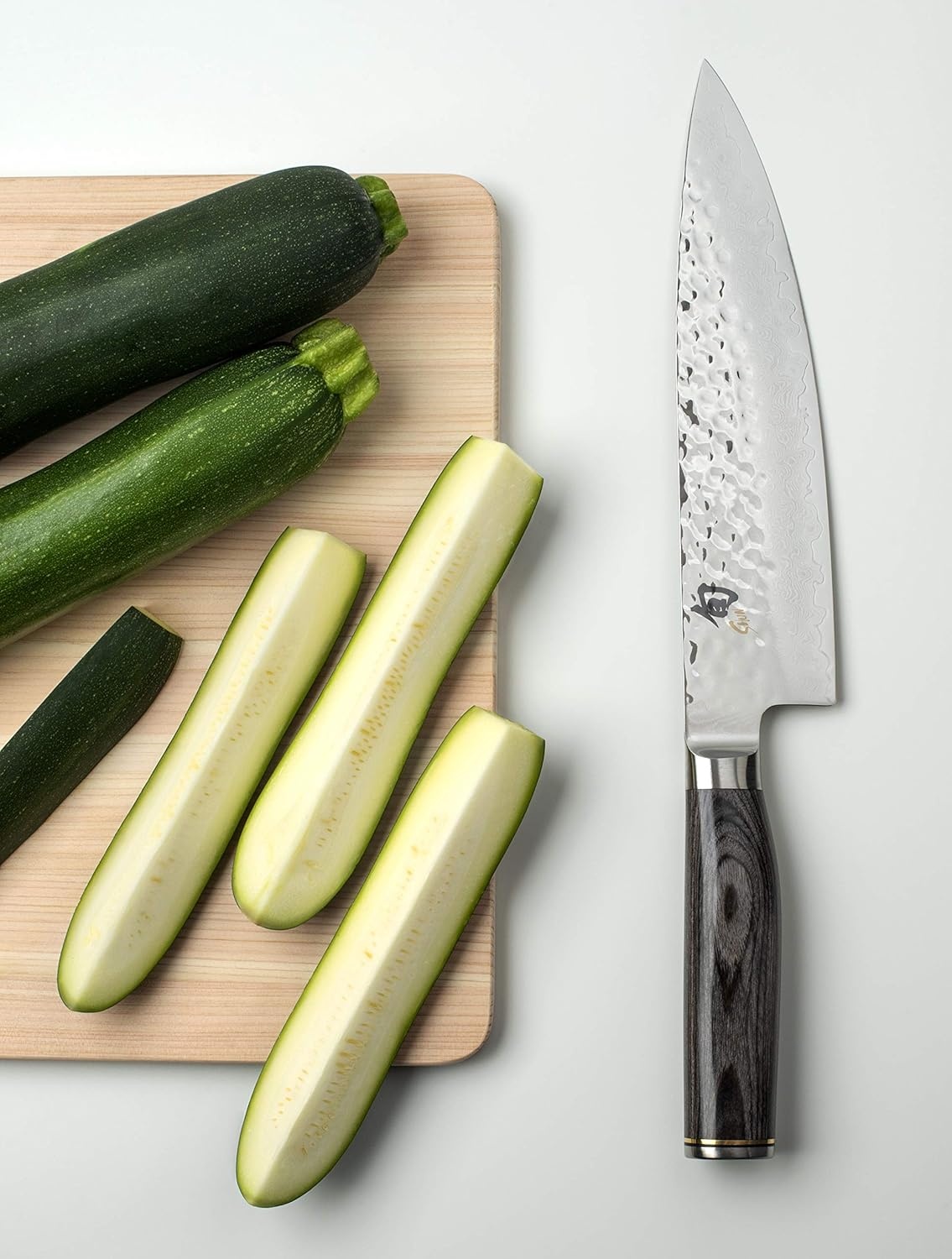 image:imageShun Premier Blonde 8 Chefs Knife Handcrafted Japanese Kitchen Knife for Professional and Home Chefs VGMAX Core with Damascus Stainless Steel Cladding Pakkawood HandleGray