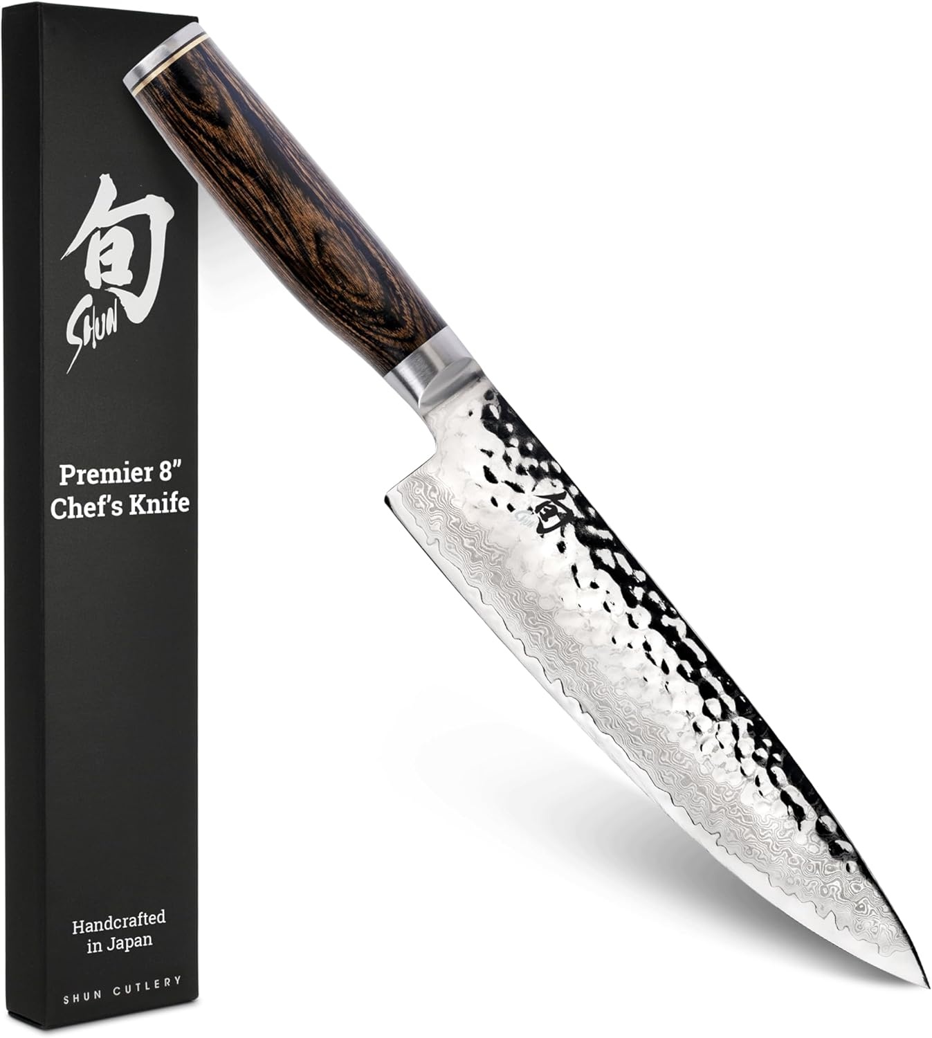 image:imageShun Premier Blonde 8 Chefs Knife Handcrafted Japanese Kitchen Knife for Professional and Home Chefs VGMAX Core with Damascus Stainless Steel Cladding Pakkawood HandleBrown