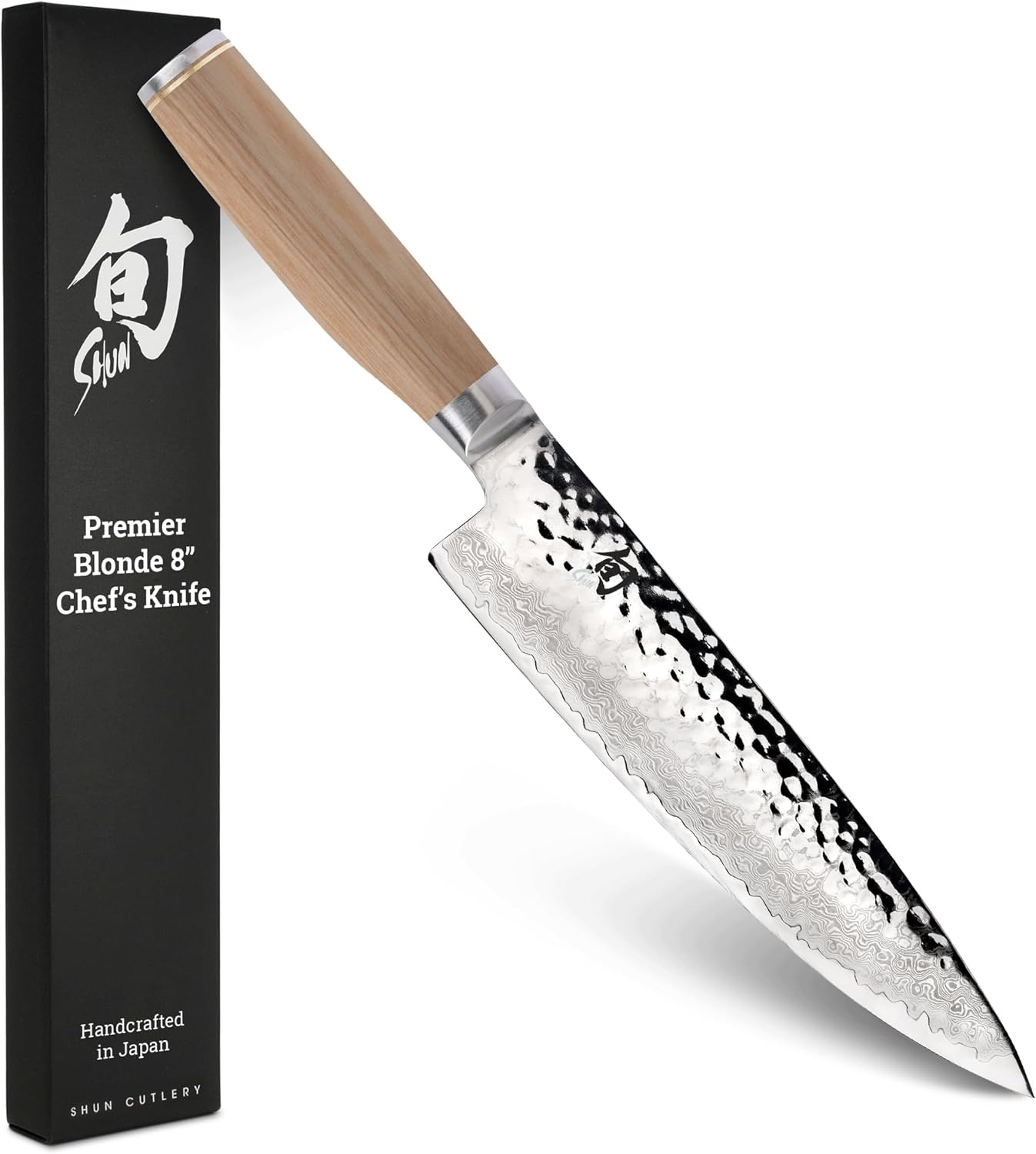 image:imageShun Premier Blonde 8 Chefs Knife Handcrafted Japanese Kitchen Knife for Professional and Home Chefs VGMAX Core with Damascus Stainless Steel Cladding Pakkawood HandleBlonde