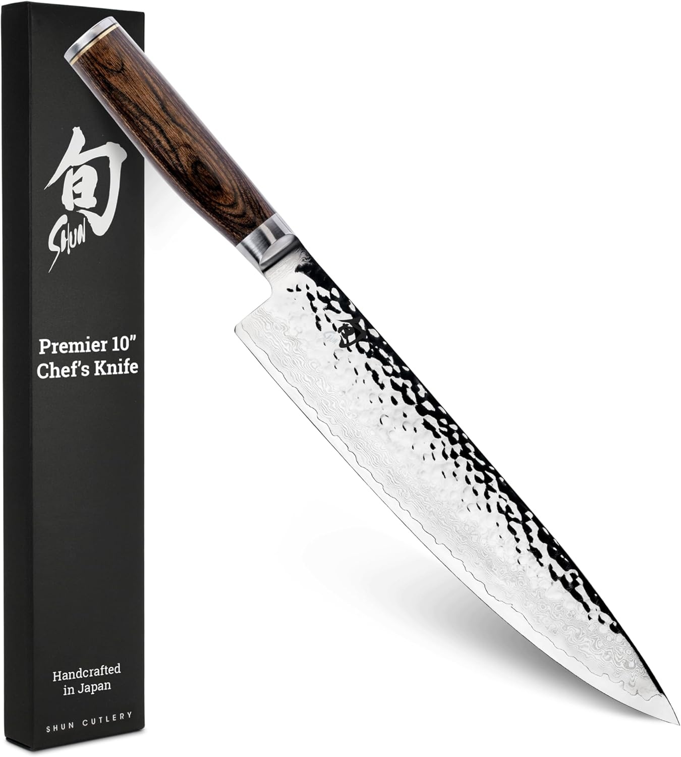 image:imageShun Premier Blonde 8 Chefs Knife Handcrafted Japanese Kitchen Knife for Professional and Home Chefs VGMAX Core with Damascus Stainless Steel Cladding Pakkawood HandleBrown