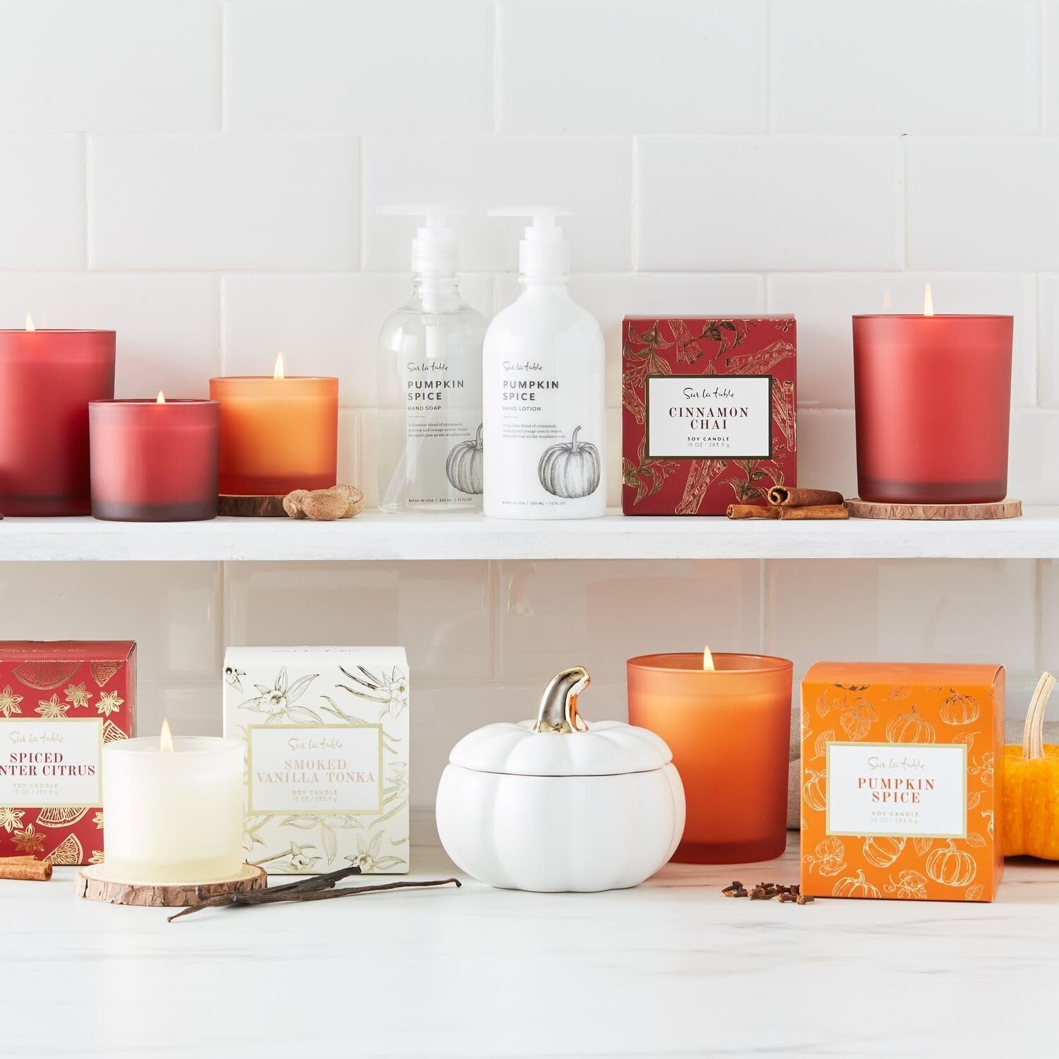 image:imageSur La Table Figural Pumpkin Spice Candle White