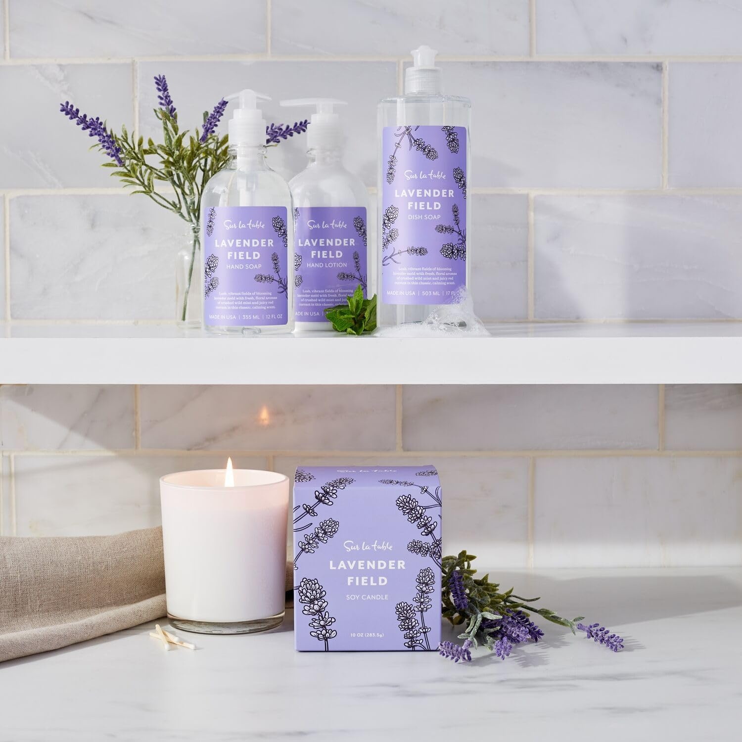 image:imageSur La Table Lavender Field Hand Lotion 12 oz Purple
