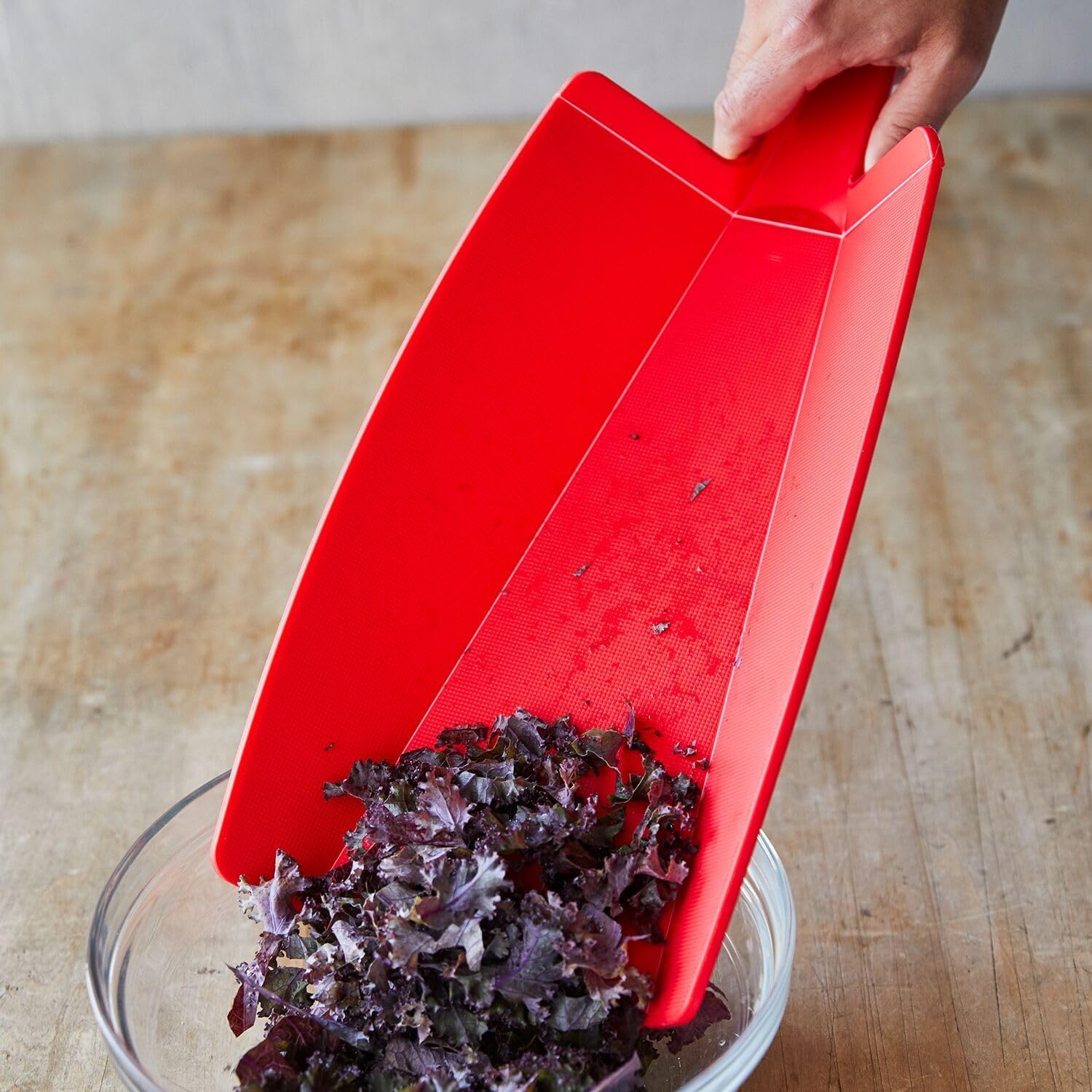 image:imageSur La Table Prep amp Pour Cutting Board Black Flexible Board with Folding Chute for Easy Transfer of Chopped IngredientsBlack