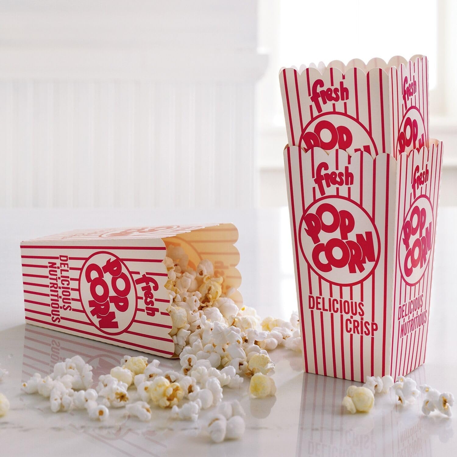 image:imageSur La Table Retro Paper Popcorn Box Red