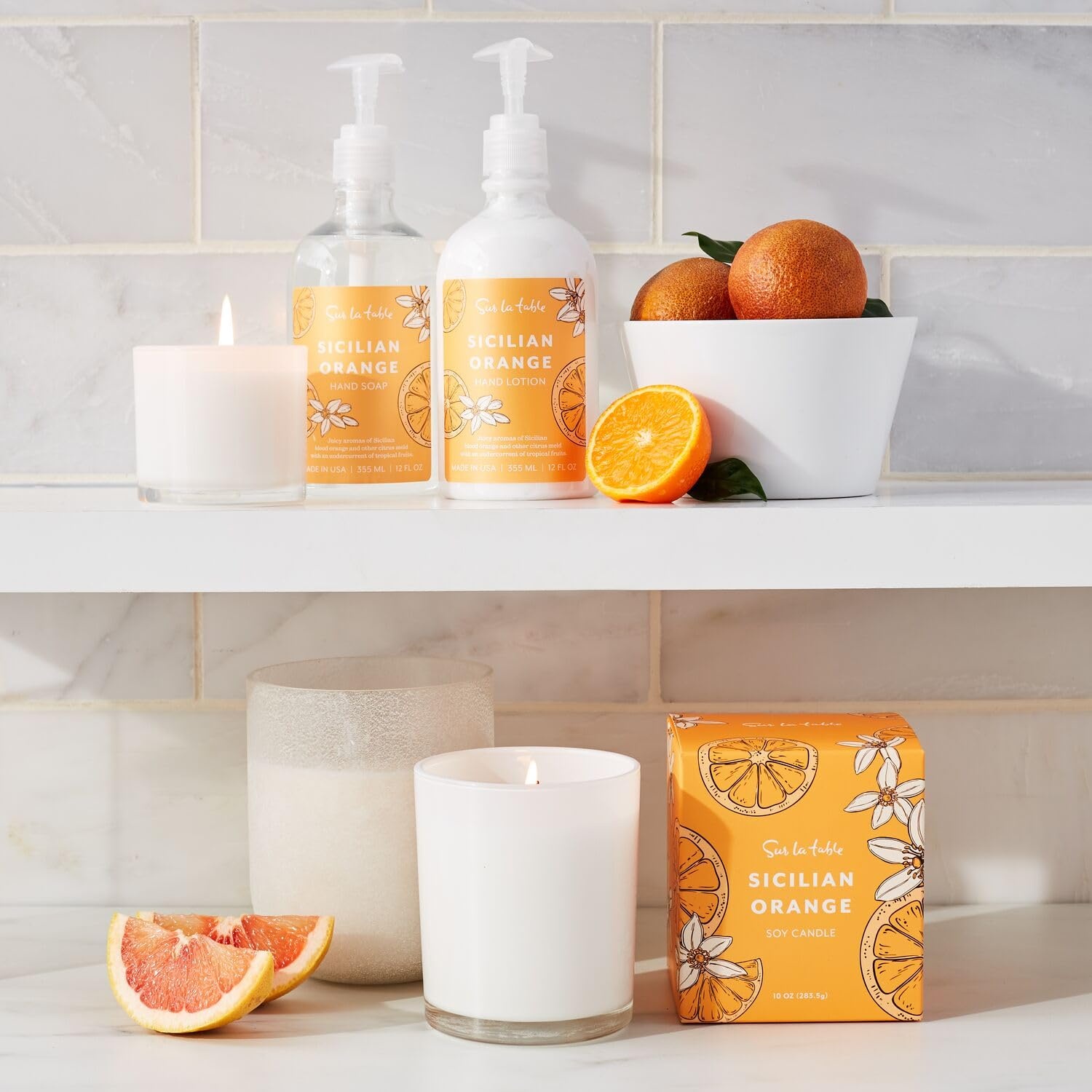 image:imageSur La Table Sicilian Orange Hand Lotion 12 oz White