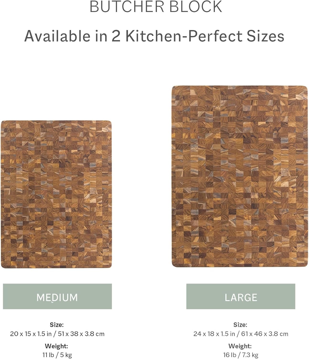 image:imageTeakhaus Butcher Block Cutting Board Extra Large Wooden Cutting Board Holiday Gift Ideas for Men and Women GiftReady End Grain Wood Knife Friendly FSC CertifiedWithout Juice Groove
