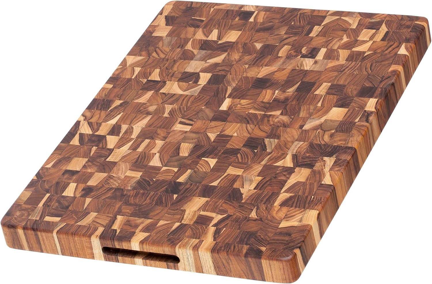 image:imageTeakhaus Butcher Block Cutting Board Extra Large Wooden Cutting Board Holiday Gift Ideas for Men and Women GiftReady End Grain Wood Knife Friendly FSC CertifiedWithout Juice Groove