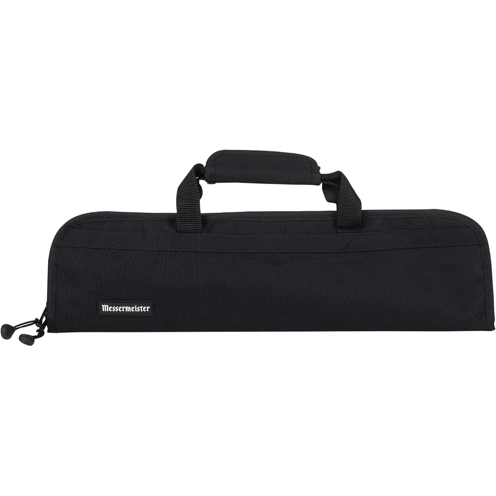 image:imageMessermeister Preservation 5Pocket Knife Luggage Black 5 Elasticized Reinforced Pockets for Culinary Tools Holds Up to 18 Knife Made From 100 Recycled Water Bottles