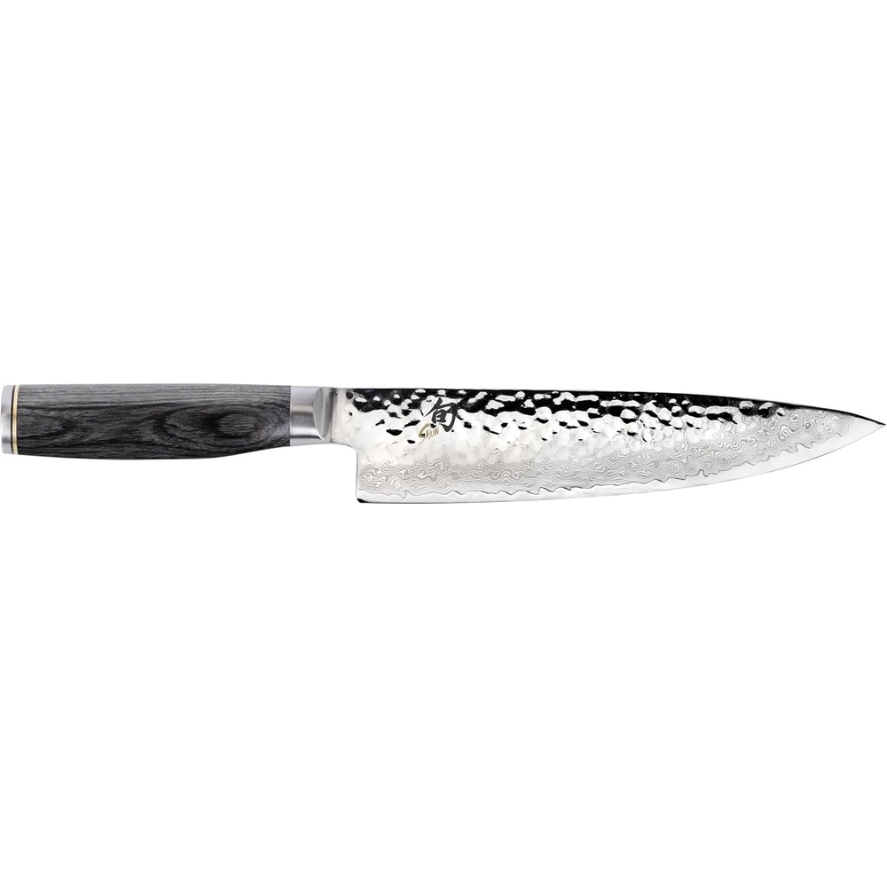 image:imageShun Premier Blonde 8 Chefs Knife Handcrafted Japanese Kitchen Knife for Professional and Home Chefs VGMAX Core with Damascus Stainless Steel Cladding Pakkawood HandleGray