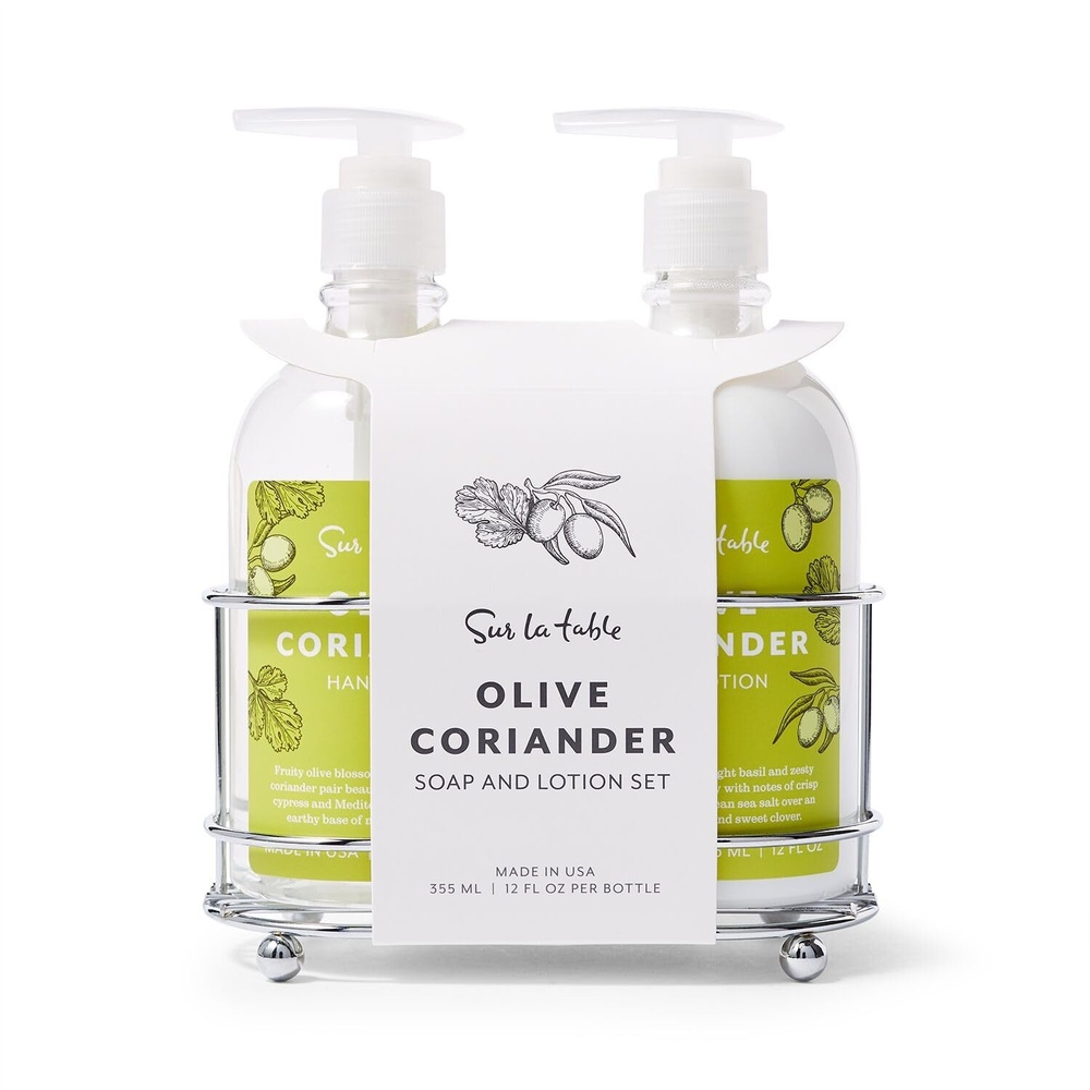 image:imageSur La Table Olive Coriander Soap amp Lotion Caddy Set