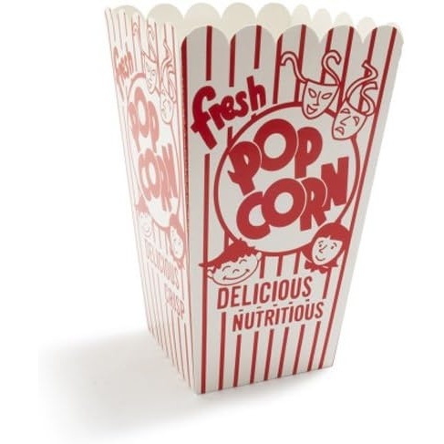image:imageSur La Table Retro Paper Popcorn Box Red