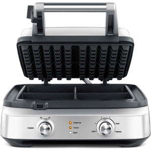 image:imageBreville BWM604BSS Smart Square Waffle Maker 4 Slice Capacity Brushed Stainless Steel