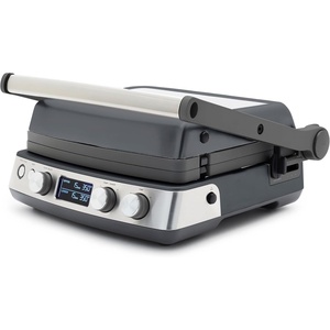 image:imageGreenPan Elite 7in1 MultiFunction Contact Grill amp Griddle Healthy Ceramic Nonstick Reversible Plates Adjustable Shade amp Shear Closed PressOpen Flat Surface PFASFree Cream WhiteGraphite