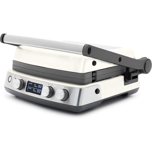 image:imageGreenPan Elite 7in1 MultiFunction Contact Grill amp Griddle Healthy Ceramic Nonstick Reversible Plates Adjustable Shade amp Shear Closed PressOpen Flat Surface PFASFree Cream WhiteCream White