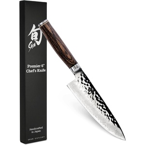 image:imageShun Premier Blonde 8 Chefs Knife Handcrafted Japanese Kitchen Knife for Professional and Home Chefs VGMAX Core with Damascus Stainless Steel Cladding Pakkawood HandleBrown