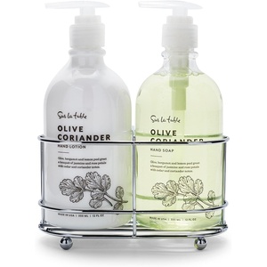 image:imageSur La Table Hand Soap amp Lotion Caddy Set 12 oz Olive Coriander