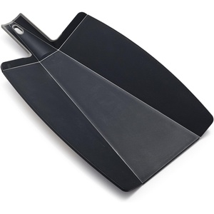 image:imageSur La Table Prep amp Pour Cutting Board Black Flexible Board with Folding Chute for Easy Transfer of Chopped IngredientsBlack