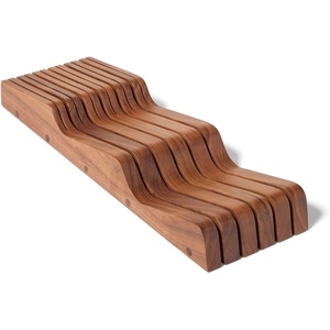 image:imageSur La Table Walnut Drawer Knife Block Brown