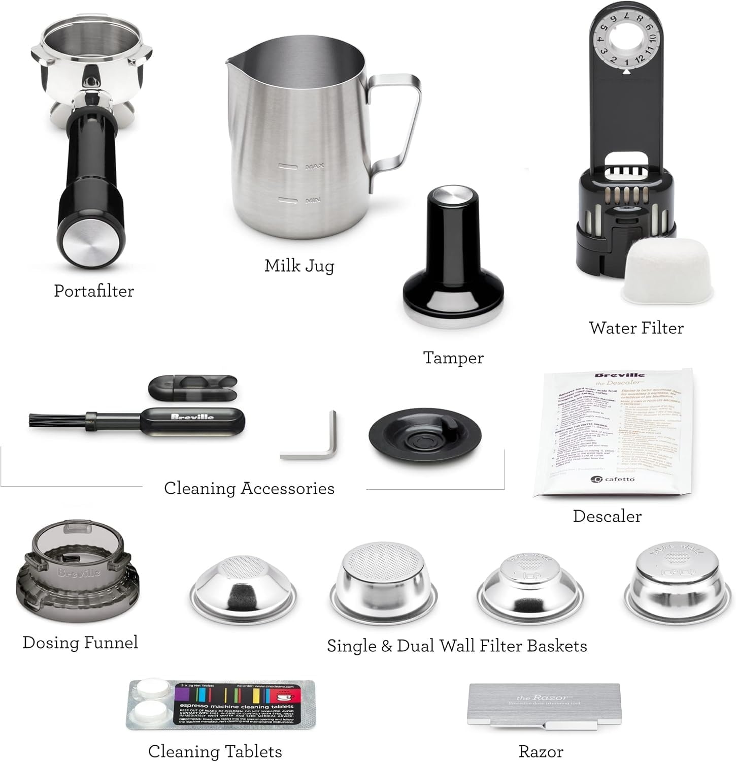 image:imageBreville Barista Pro Espresso Machine BES878BSS Brushed Stainless SteelBlack Truffle