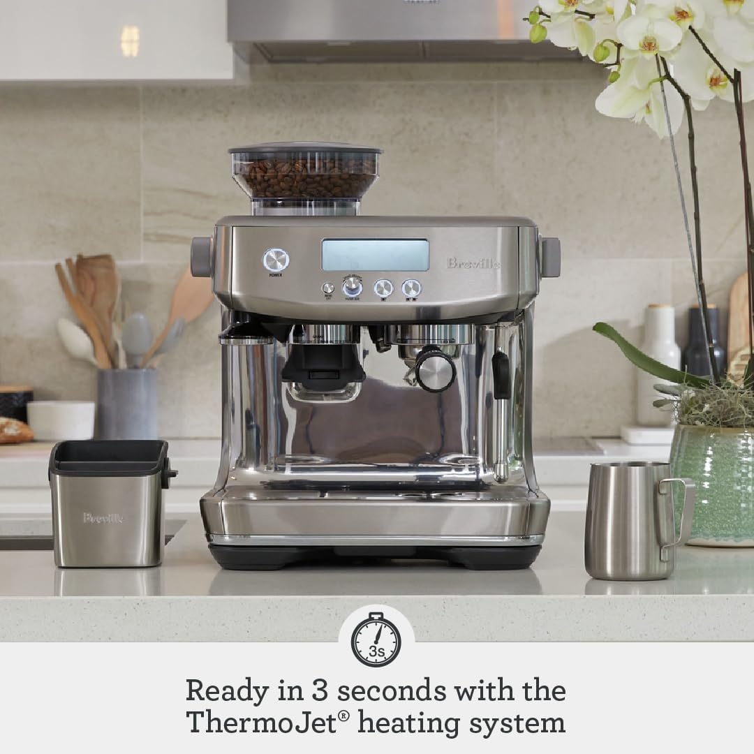 image:imageBreville Barista Pro Espresso Machine BES878BSS Brushed Stainless SteelBlack Truffle