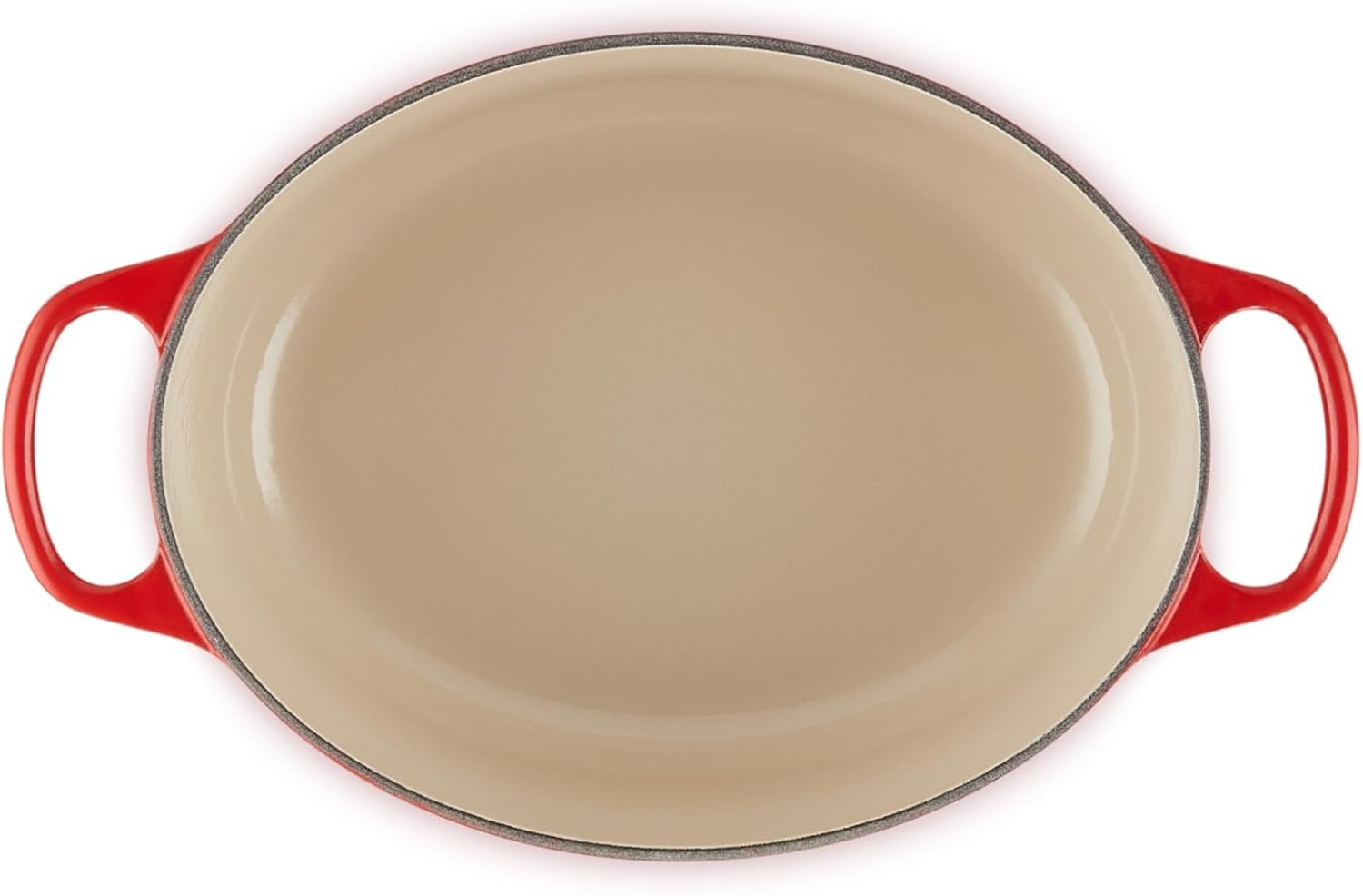 image:imageLe Creuset Enameled Cast Iron Signature Oval Dutch Oven 8 qt WhiteCerise