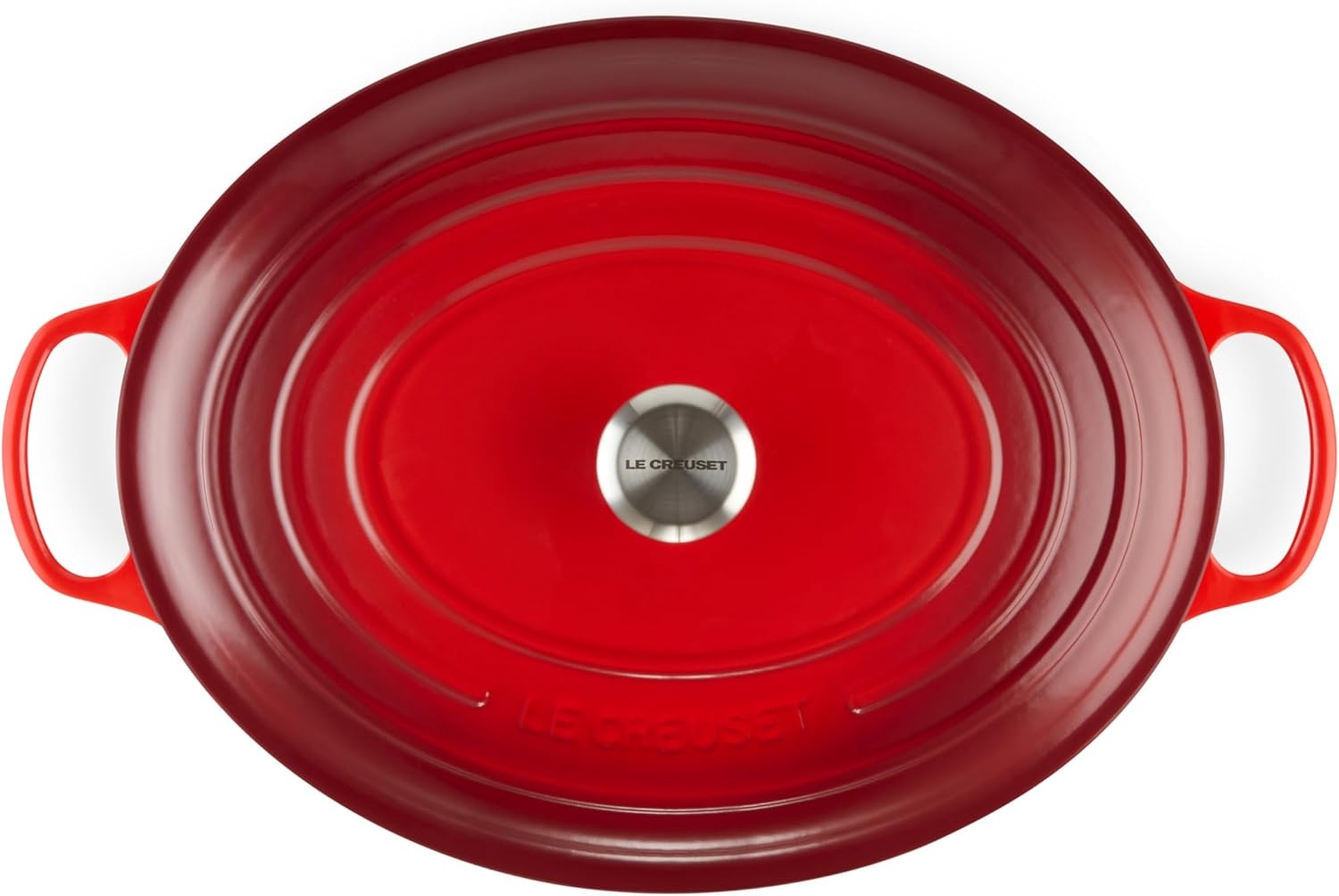 image:imageLe Creuset Enameled Cast Iron Signature Oval Dutch Oven 8 qt WhiteCerise