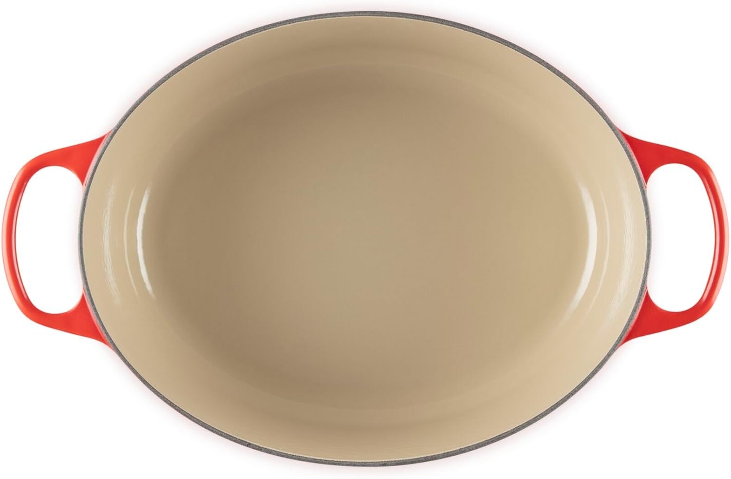 image:imageLe Creuset Enameled Cast Iron Signature Oval Dutch Oven 8 qt WhiteCerise