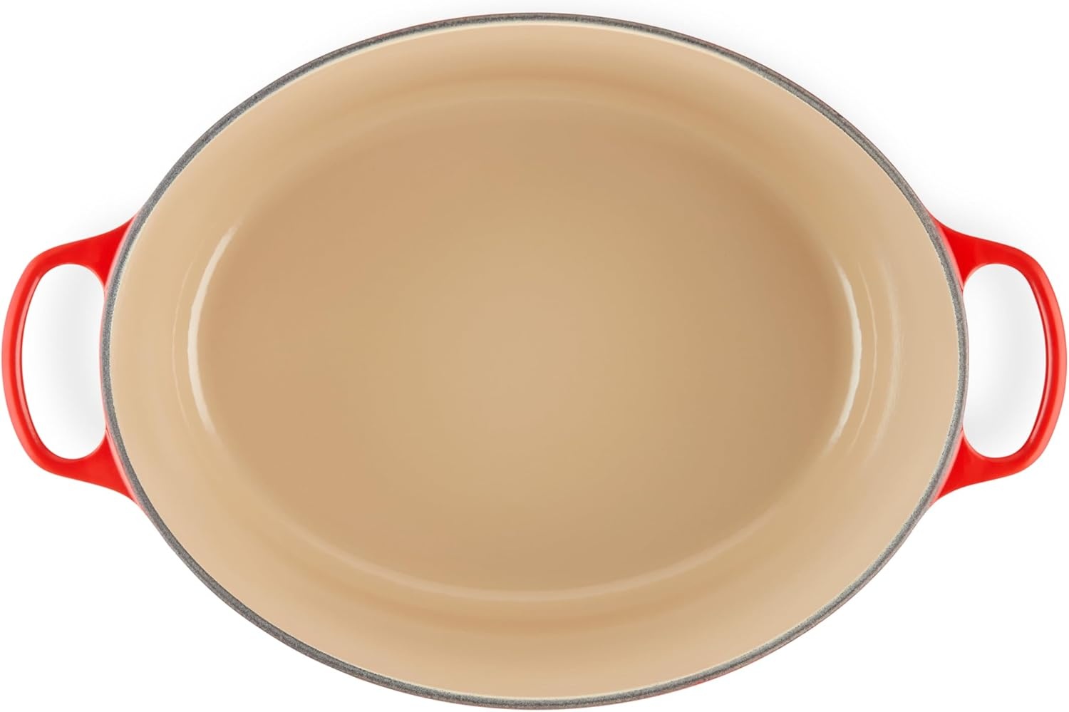 image:imageLe Creuset Enameled Cast Iron Signature Oval Dutch Oven 8 qt WhiteCerise