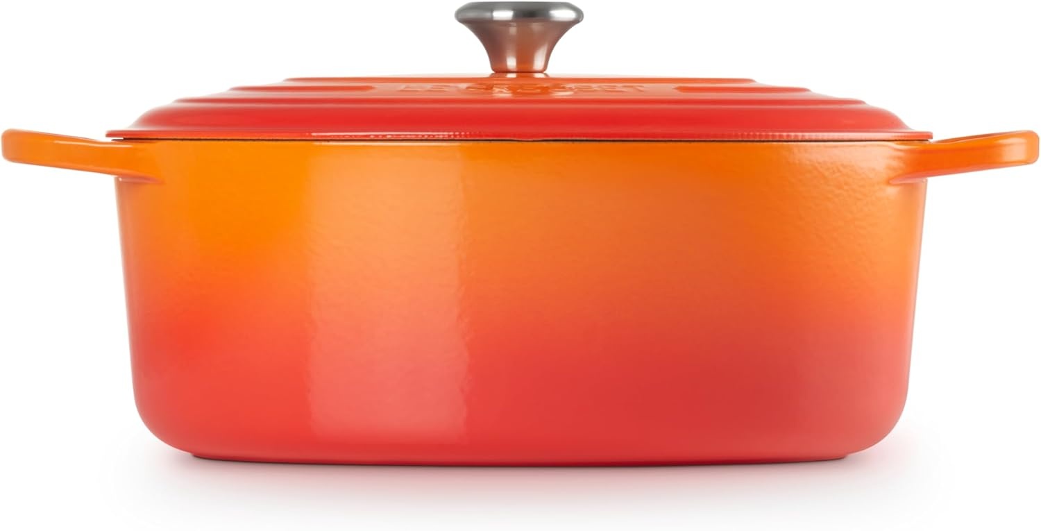 image:imageLe Creuset Enameled Cast Iron Signature Oval Dutch Oven 8 qt WhiteFlame