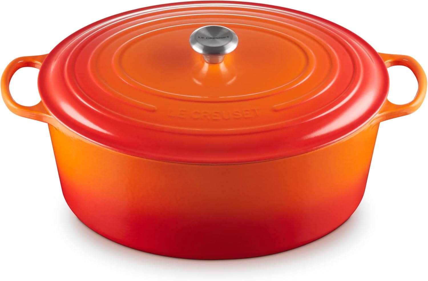 image:imageLe Creuset Enameled Cast Iron Signature Oval Dutch Oven 8 qt WhiteFlame