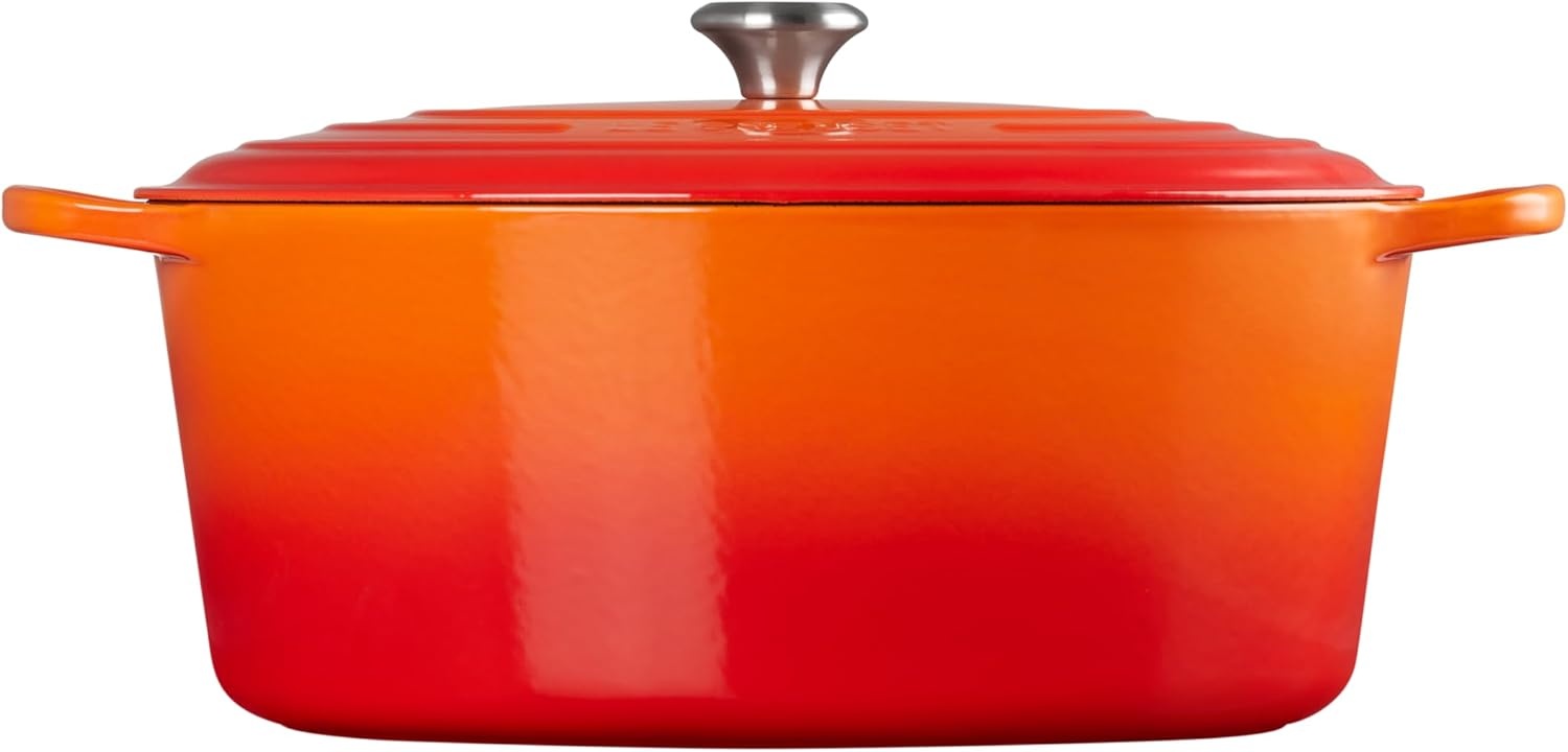 image:imageLe Creuset Enameled Cast Iron Signature Oval Dutch Oven 8 qt WhiteFlame