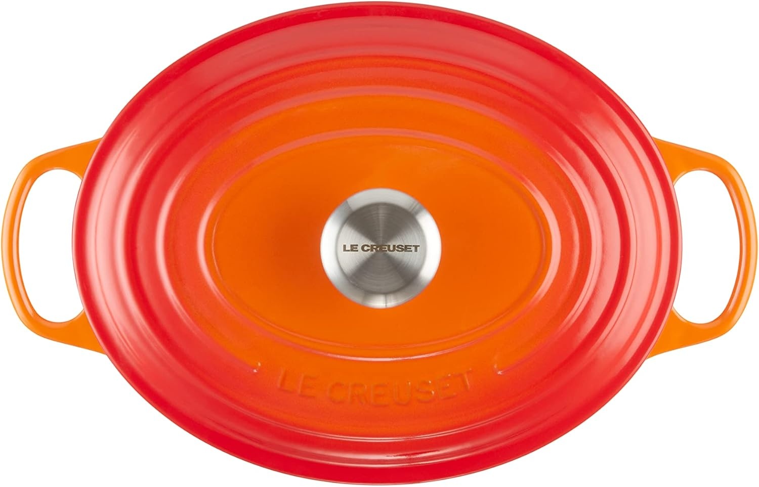image:imageLe Creuset Enameled Cast Iron Signature Oval Dutch Oven 8 qt WhiteFlame