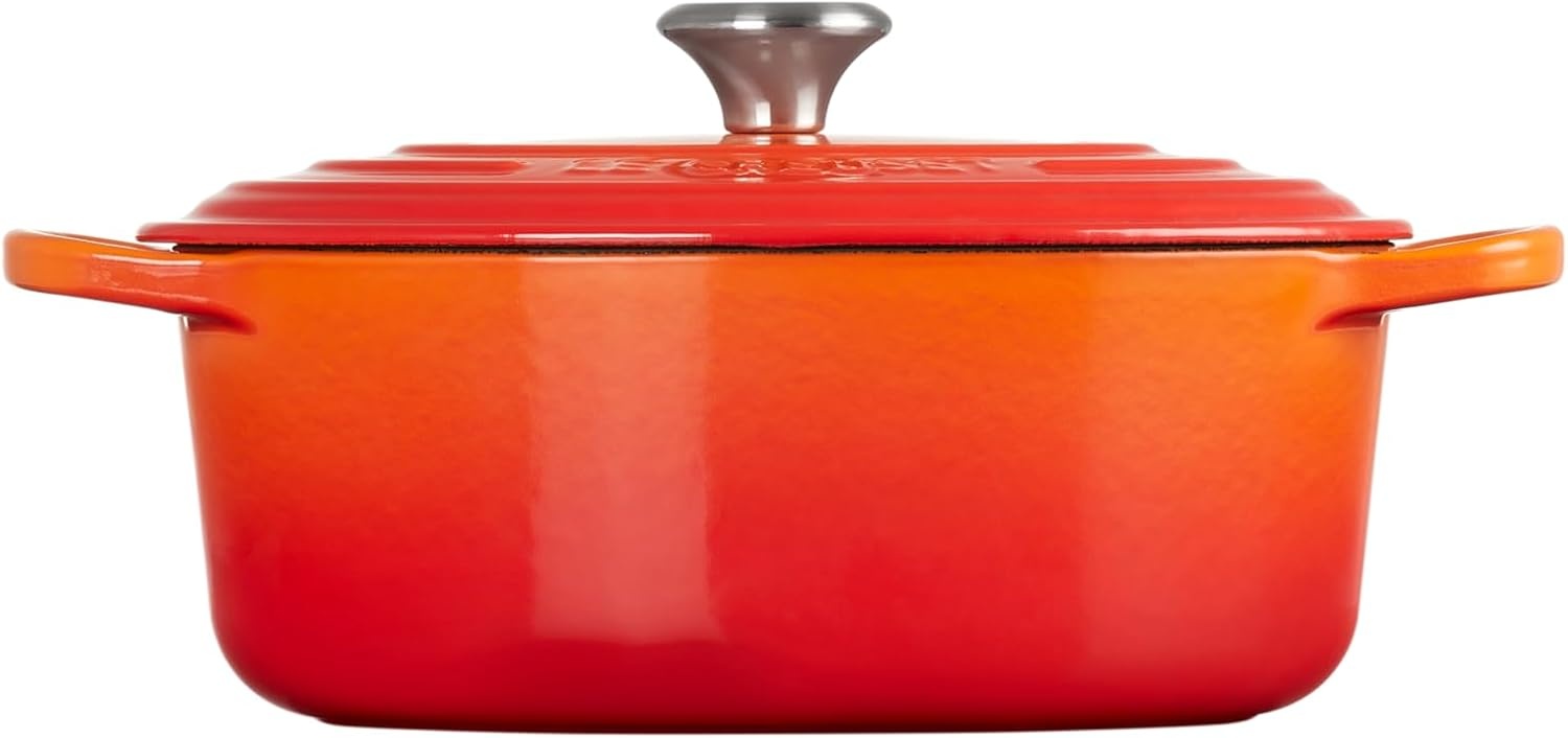 image:imageLe Creuset Enameled Cast Iron Signature Oval Dutch Oven 8 qt WhiteFlame