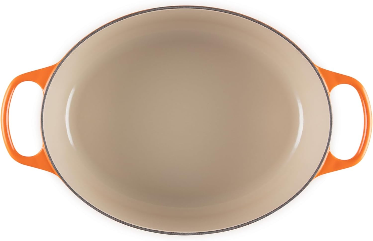 image:imageLe Creuset Enameled Cast Iron Signature Oval Dutch Oven 8 qt WhiteFlame