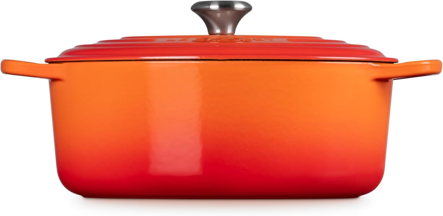 image:imageLe Creuset Enameled Cast Iron Signature Oval Dutch Oven 8 qt WhiteFlame