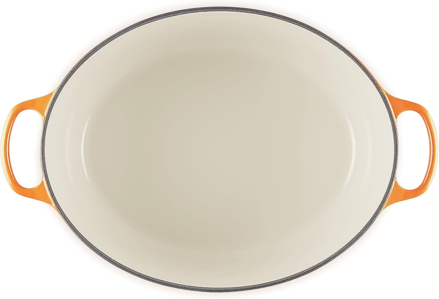 image:imageLe Creuset Enameled Cast Iron Signature Oval Dutch Oven 8 qt WhiteFlamme Doree