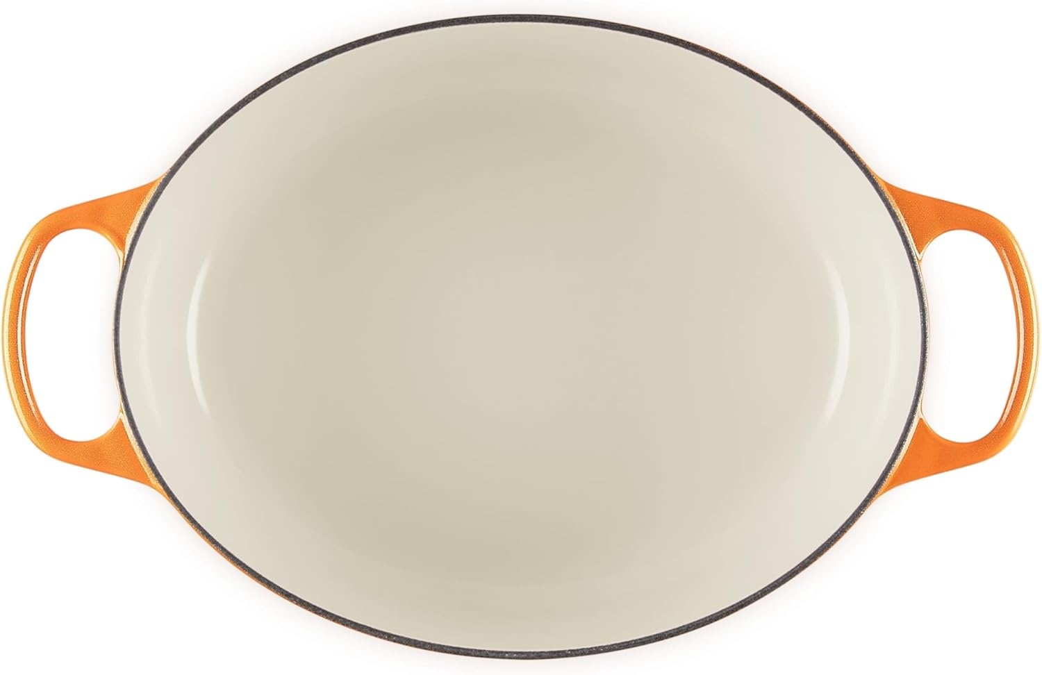 image:imageLe Creuset Enameled Cast Iron Signature Oval Dutch Oven 8 qt WhiteFlamme Doree