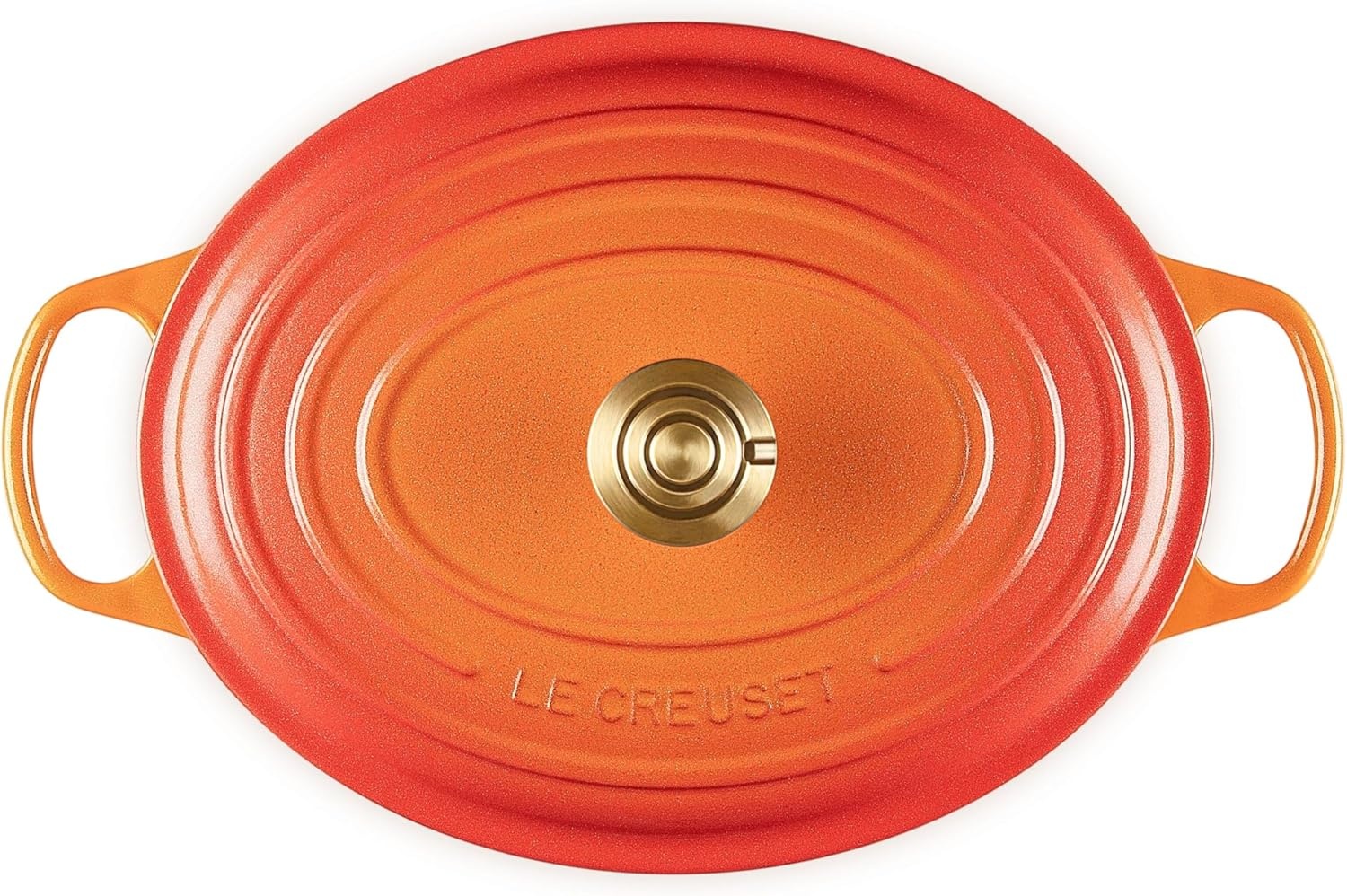 image:imageLe Creuset Enameled Cast Iron Signature Oval Dutch Oven 8 qt WhiteFlamme Doree