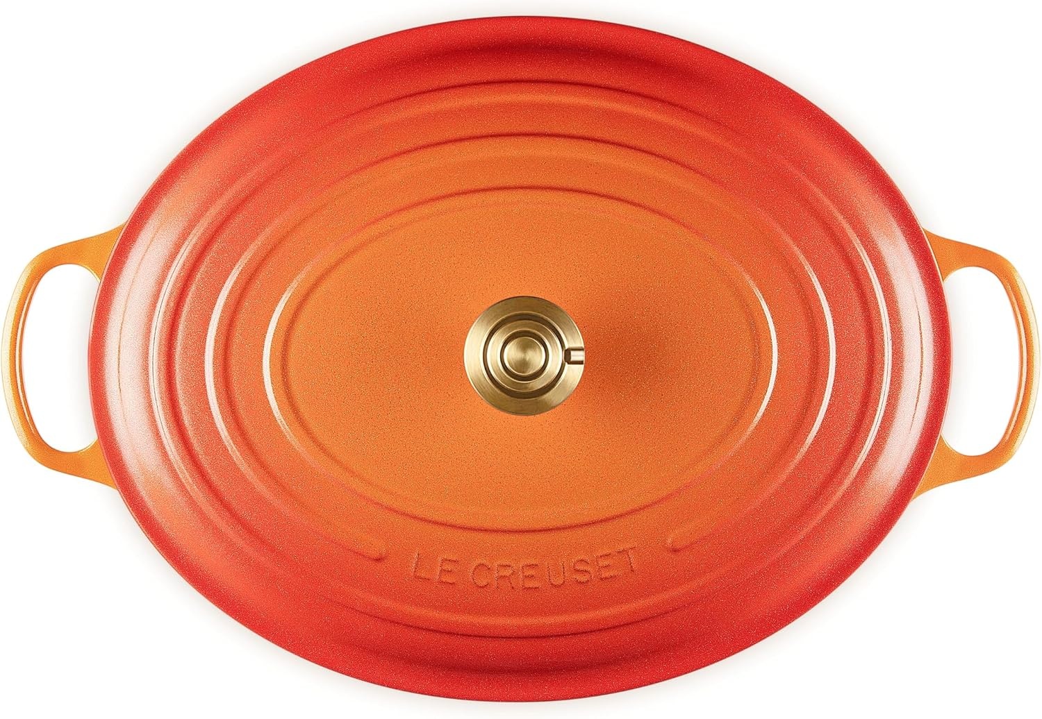 image:imageLe Creuset Enameled Cast Iron Signature Oval Dutch Oven 8 qt WhiteFlamme Doree