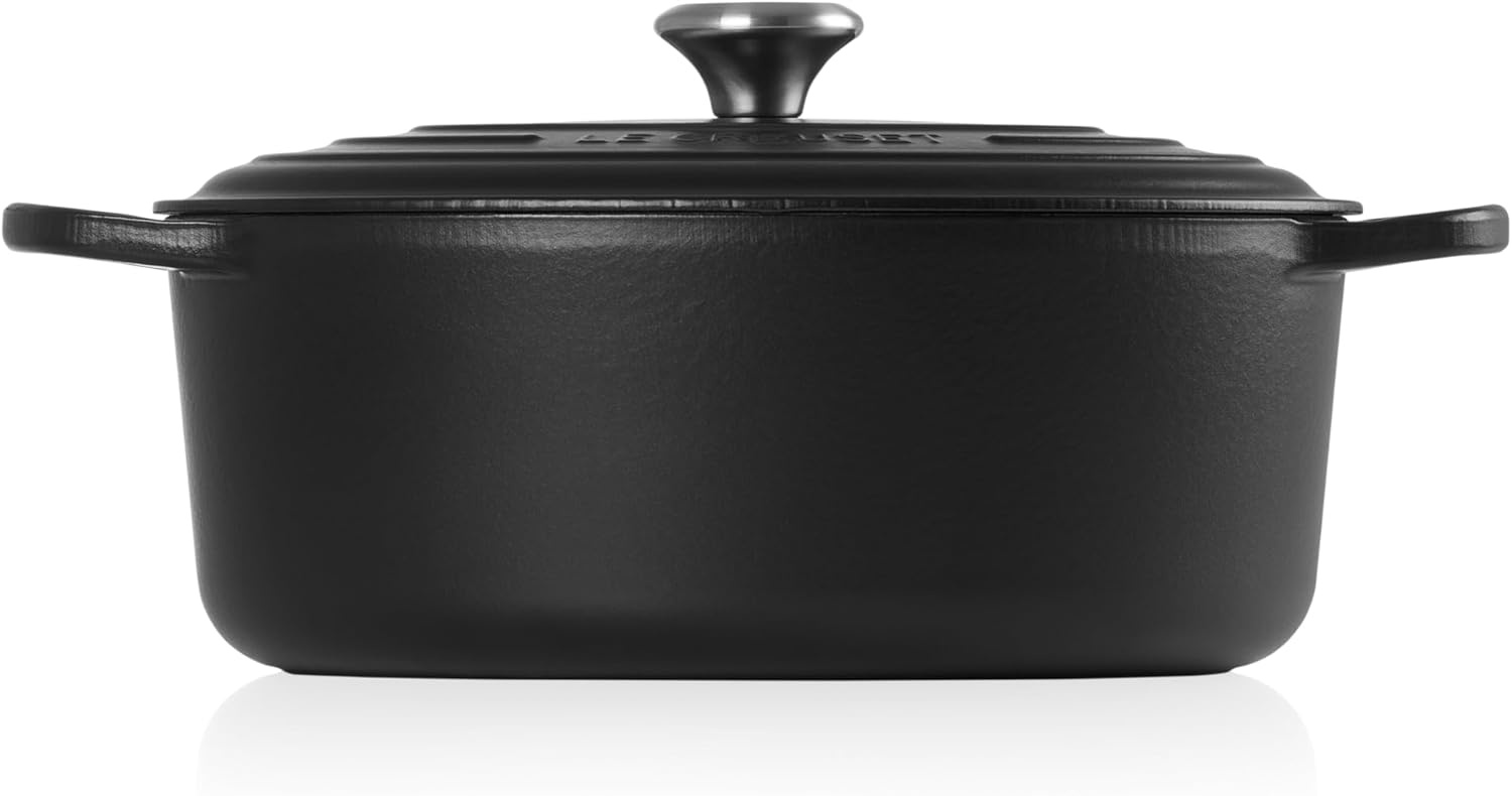 image:imageLe Creuset Enameled Cast Iron Signature Oval Dutch Oven 8 qt WhiteLicorice