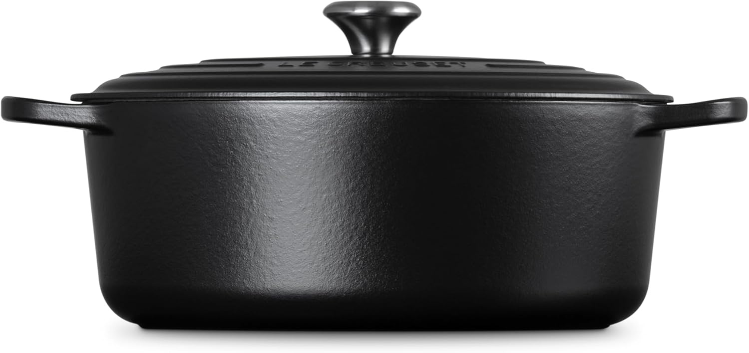 image:imageLe Creuset Enameled Cast Iron Signature Oval Dutch Oven 8 qt WhiteLicorice