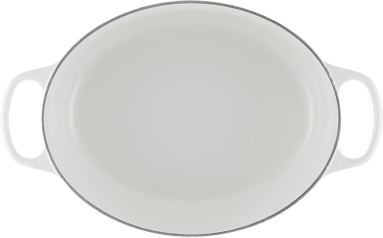 image:imageLe Creuset Enameled Cast Iron Signature Oval Dutch Oven 8 qt WhiteMarble
