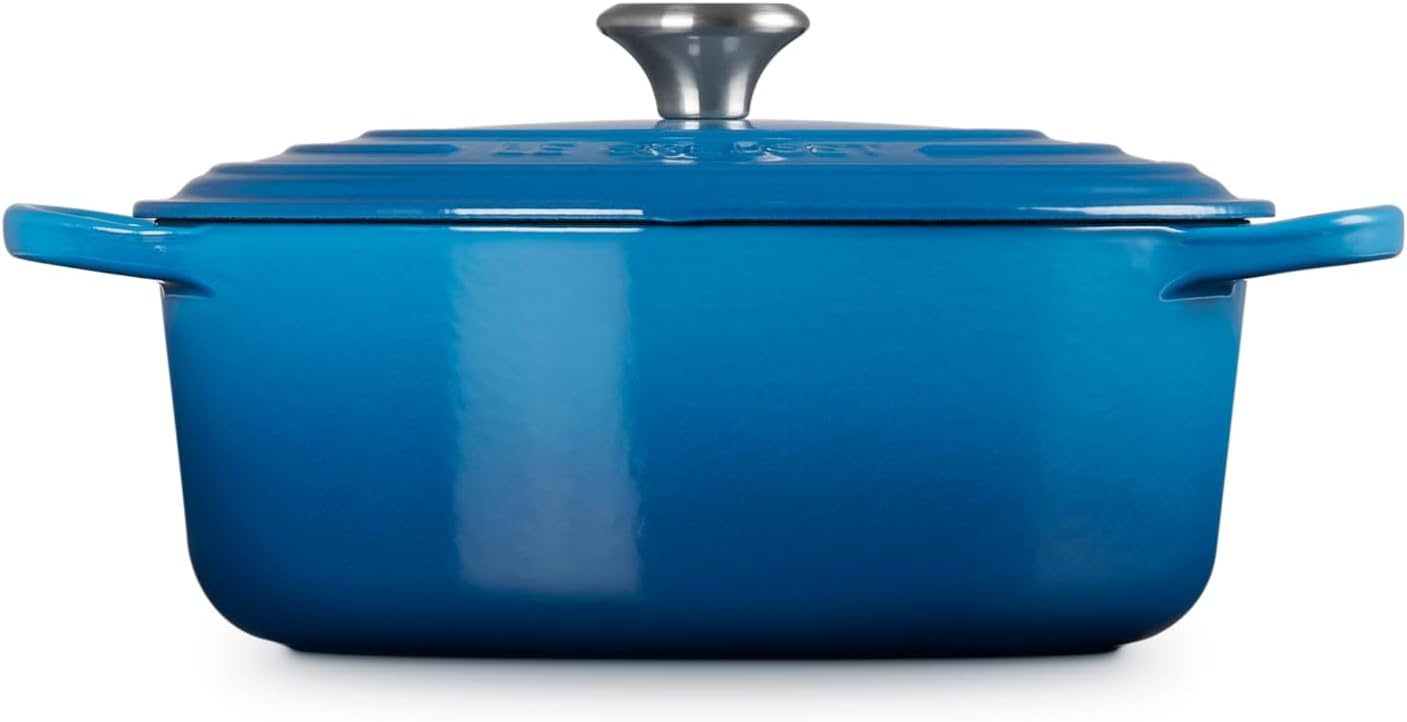 image:imageLe Creuset Enameled Cast Iron Signature Oval Dutch Oven 8 qt WhiteMarseille