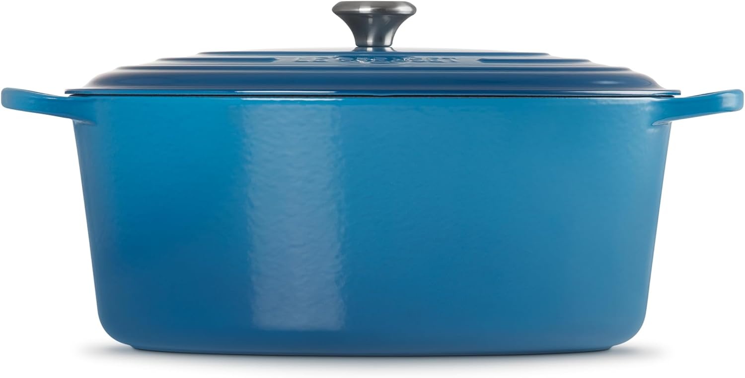 image:imageLe Creuset Enameled Cast Iron Signature Oval Dutch Oven 8 qt WhiteMarseille