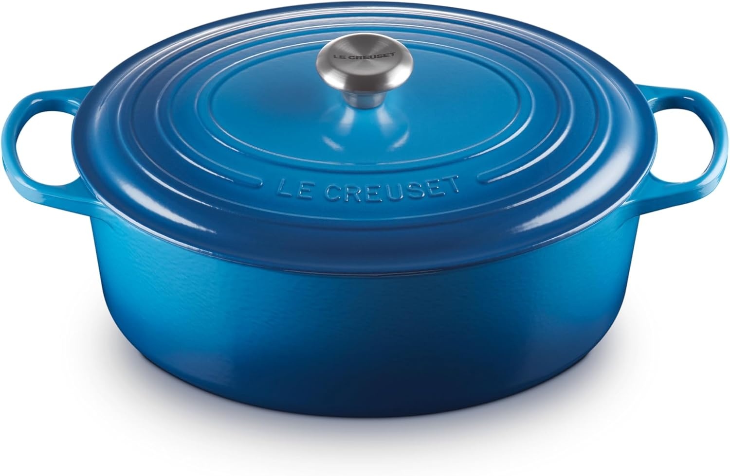image:imageLe Creuset Enameled Cast Iron Signature Oval Dutch Oven 8 qt WhiteMarseille