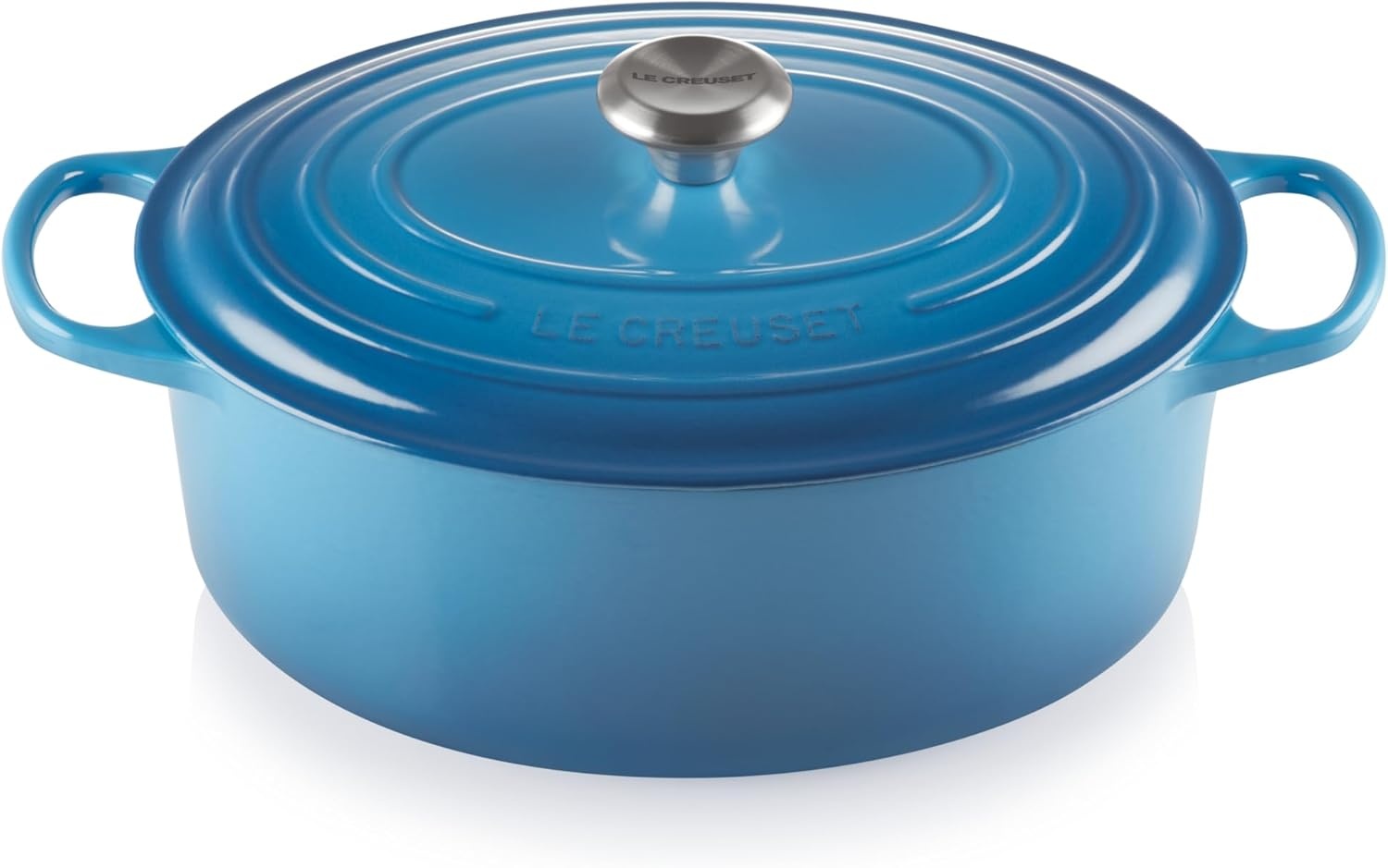 image:imageLe Creuset Enameled Cast Iron Signature Oval Dutch Oven 8 qt WhiteMarseille