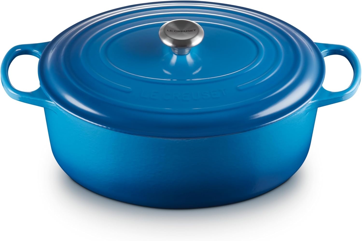 image:imageLe Creuset Enameled Cast Iron Signature Oval Dutch Oven 8 qt WhiteMarseille